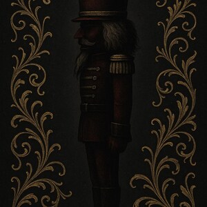Gothmas Gallery Wall Art Set, Gothic Christmas Prints, Botanical, Nutcracker (Digital Download) image 6