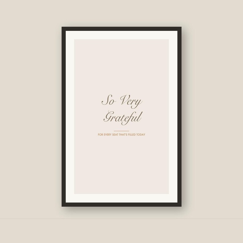 So Very Grateful Sign | Thanksgiving Decor Printable | Script Wall Art | Cozy Fall Print | Gratitude Printable Instant Download image 5
