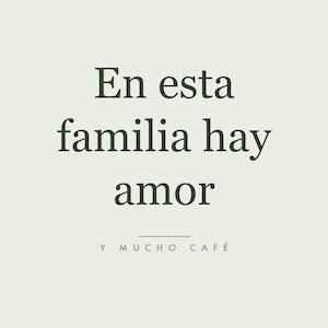 En esta familia hay amor Cuadro Imprimible, Spanish Quote Wall Art, Arte Para Pared, Instant Digital Download