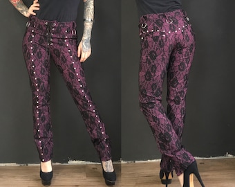 アバンチュウム Heart studs pocket lace up pants Heart studs pocket lace up pants – AVENCHUMU （アバンチュウム）