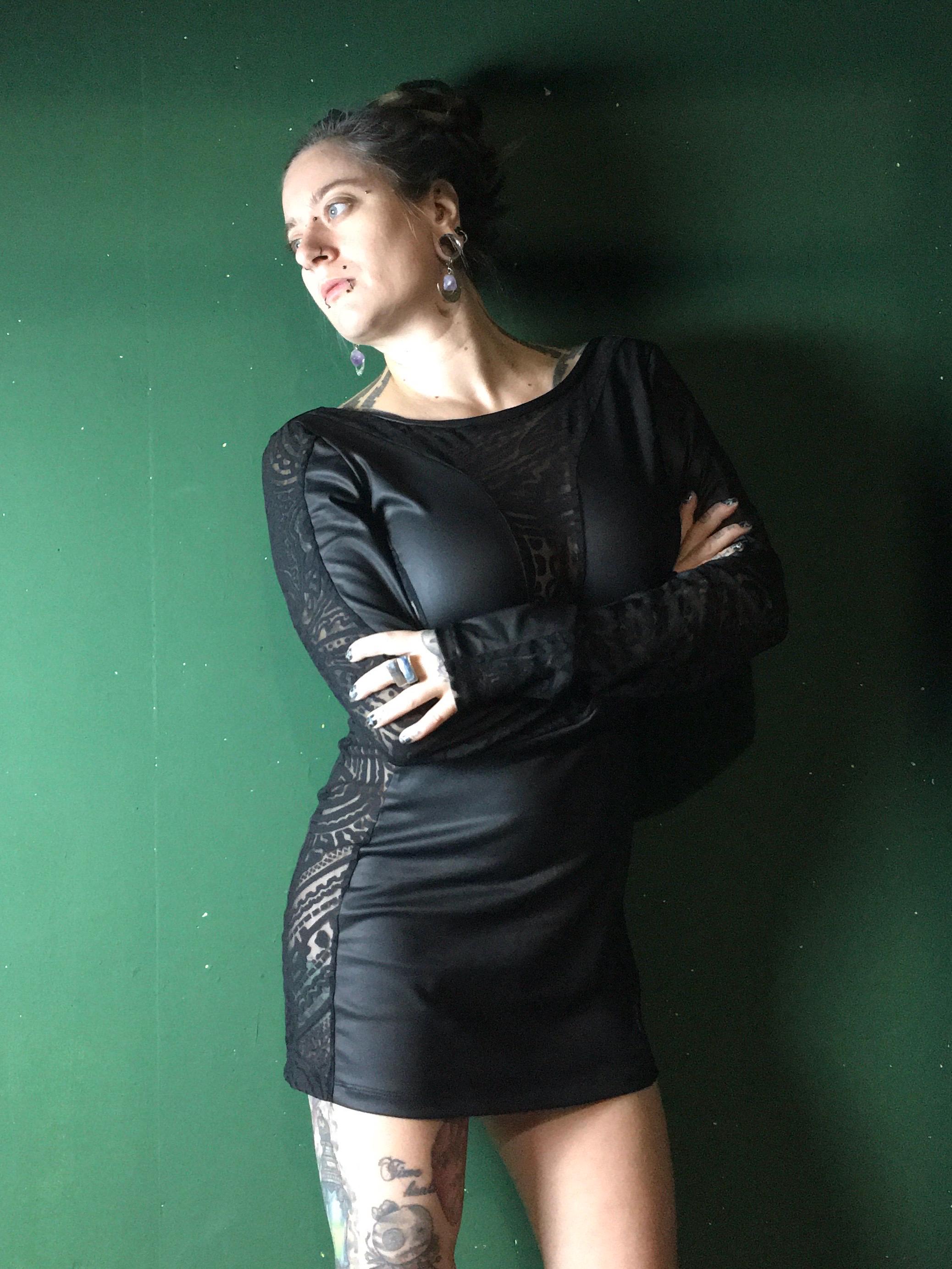 cheap black leather dress Intuition Strapless Faux Leather Dress Black