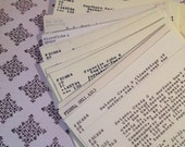 Library Catalog Cards 50 Vintage Library Cards Great for Weddings, parties, Card Making, Journals, Mixed Media, Collage