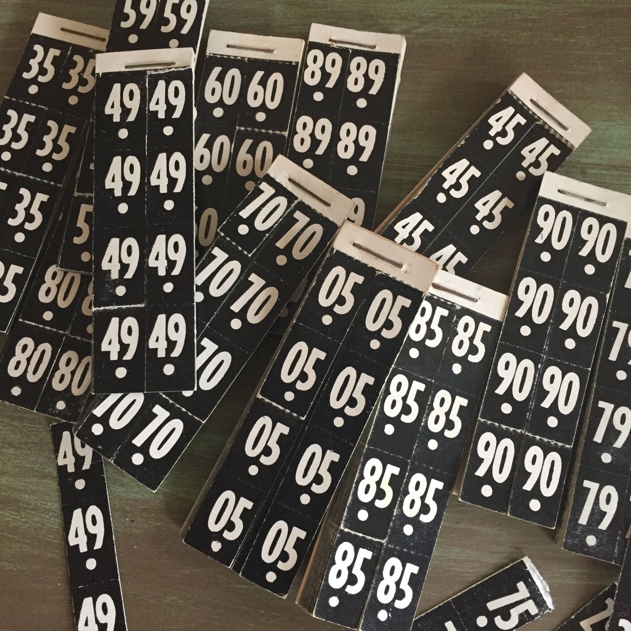 General Store Price Tags / 60 Vintage Black Grocery Store Etsy