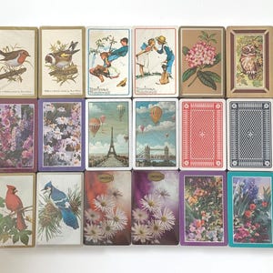 Sealed Card Deck / 1 Vintage London, Floral, Bird, or Plain Playing Card Deck SEALED - New--Makes a Great Gift -- CHOOSE ONE