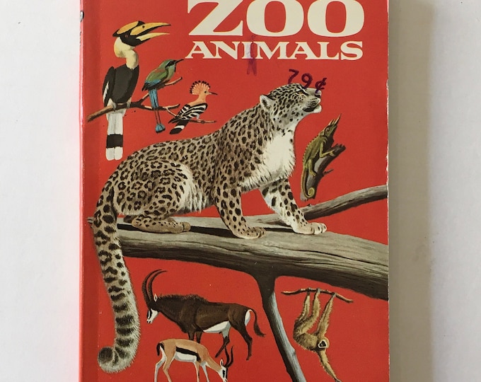 Animal Book / Vintage ZOO Animals Golden NATURE Guide 24019 W/color
