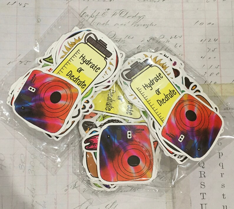 STICKERS / 50 Hydro Flask Stickers VSCO Girl for Laptop | Etsy