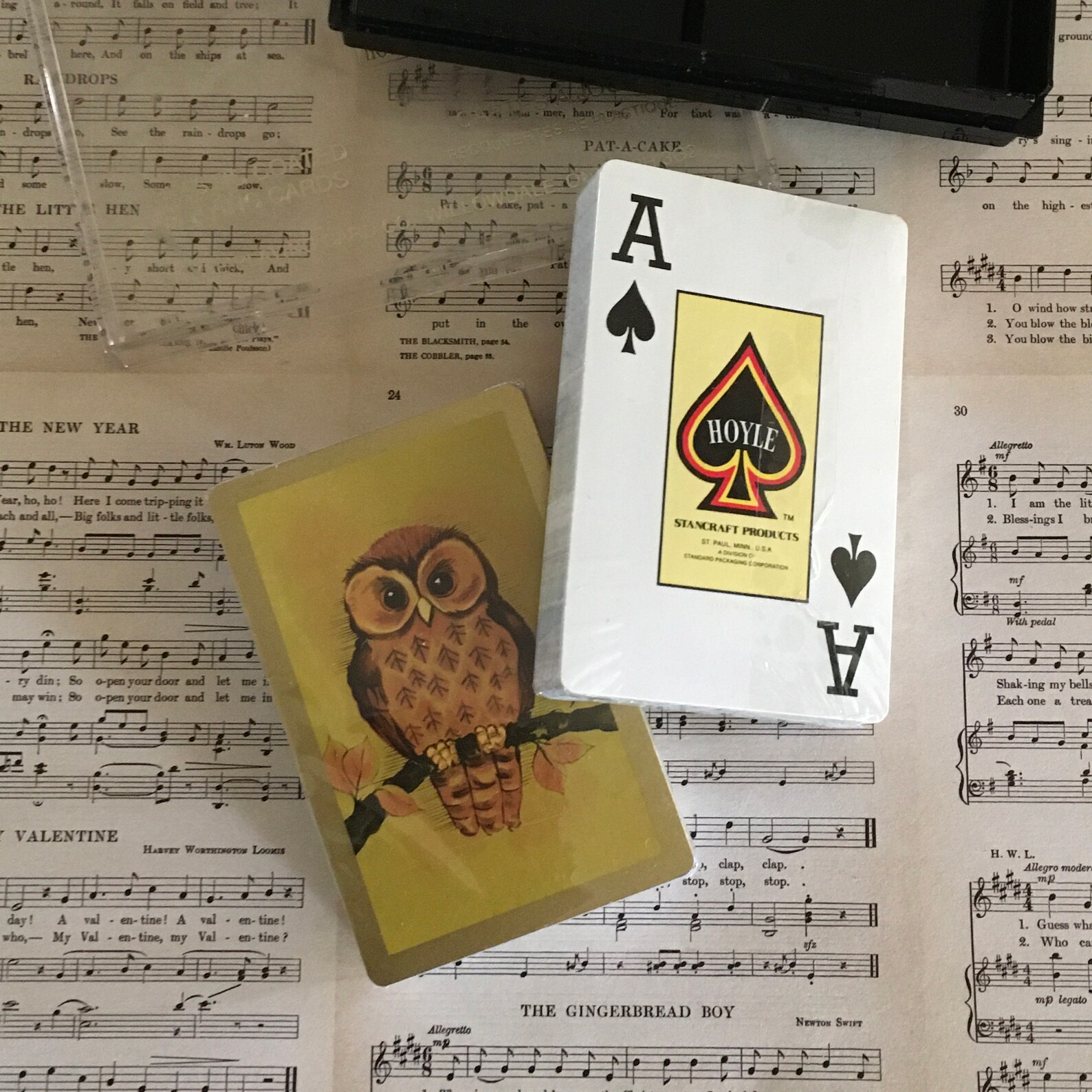 Owl Cards / Vintage CUTE OWL Playing Cards Double Deck Sealed Etsy