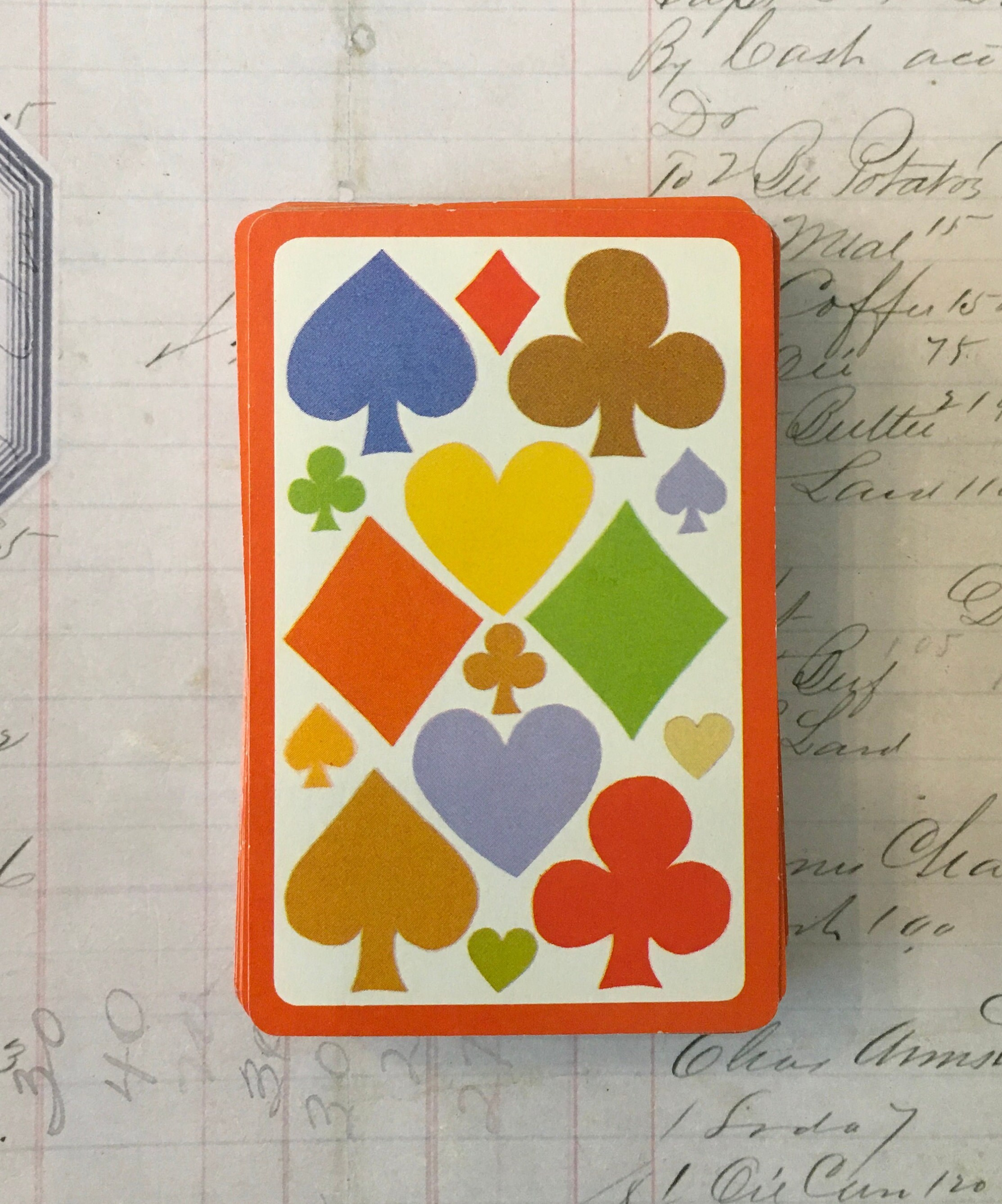 DECK Cards / 1 Vintage RETRO Playing Cards Deck Suites Great - Etsy