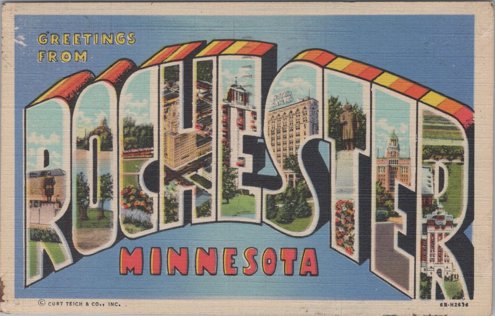 Minnesota POSTCARD / Vintage Greetings from ROCHESTER Etsy