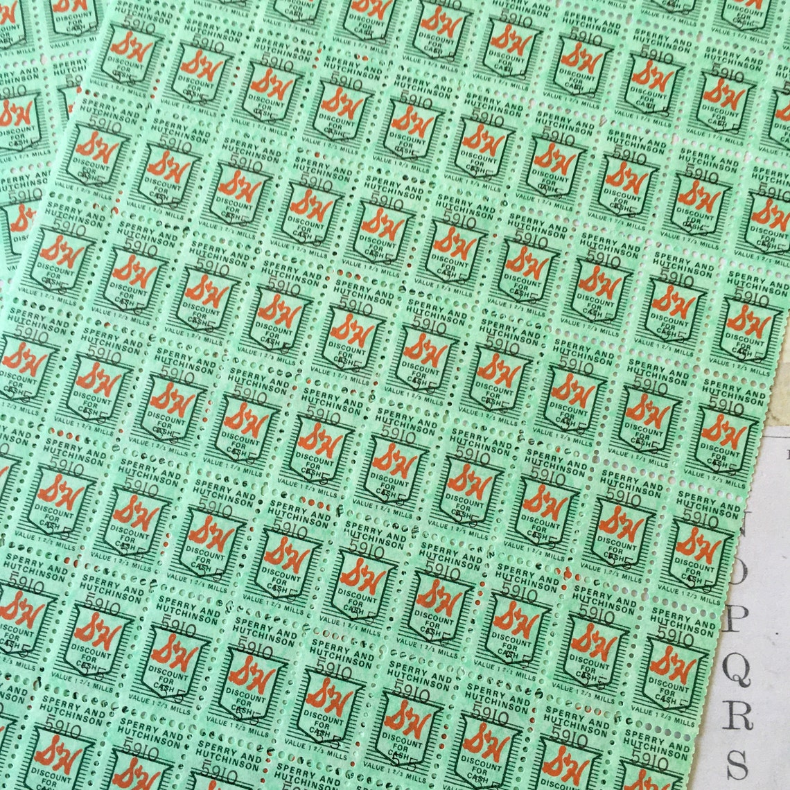 Green Stamps / 200 Vintage GREEN S&H Trading Stamps Unused NEW Etsy