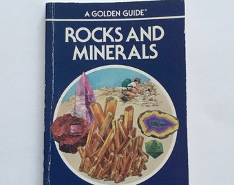 Rocks & Minerals book / Vintage Golden Guide w/ Color Illustrations Softcover 1990's