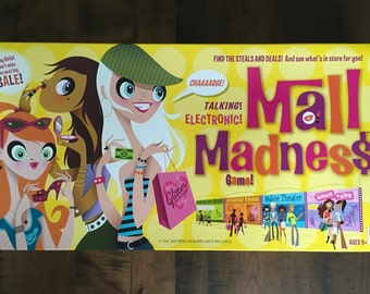 Mall Madness / Vintage Board Game Mall Madness Electronic Shopping Spree Money Credit Card Sale Best Friends Game Good Condition