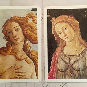 Swap Cards / 2 Vintage Italian Renaissance Swap Cards Great for Journals, Card Making, Paper Crafts, Collage+