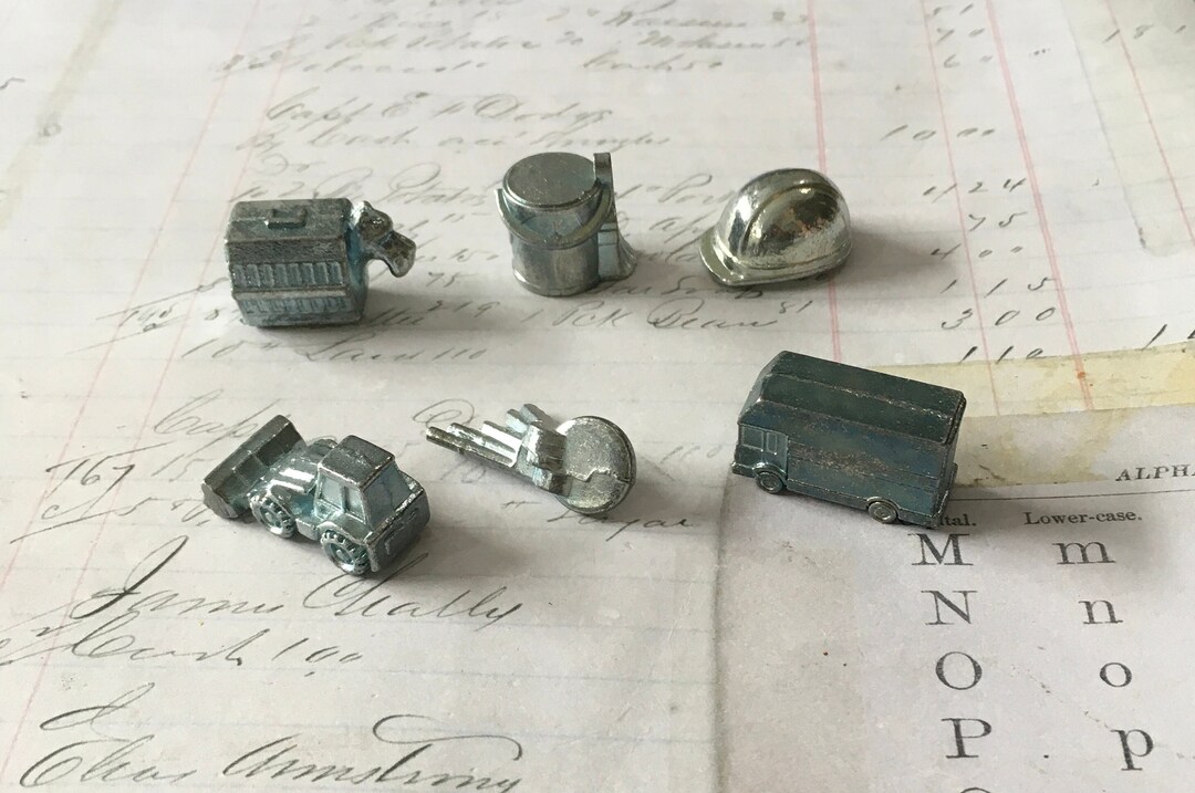 Monopoly Game Tokens / 4 Monopoly CITY Game Pieces Tokens Etsy