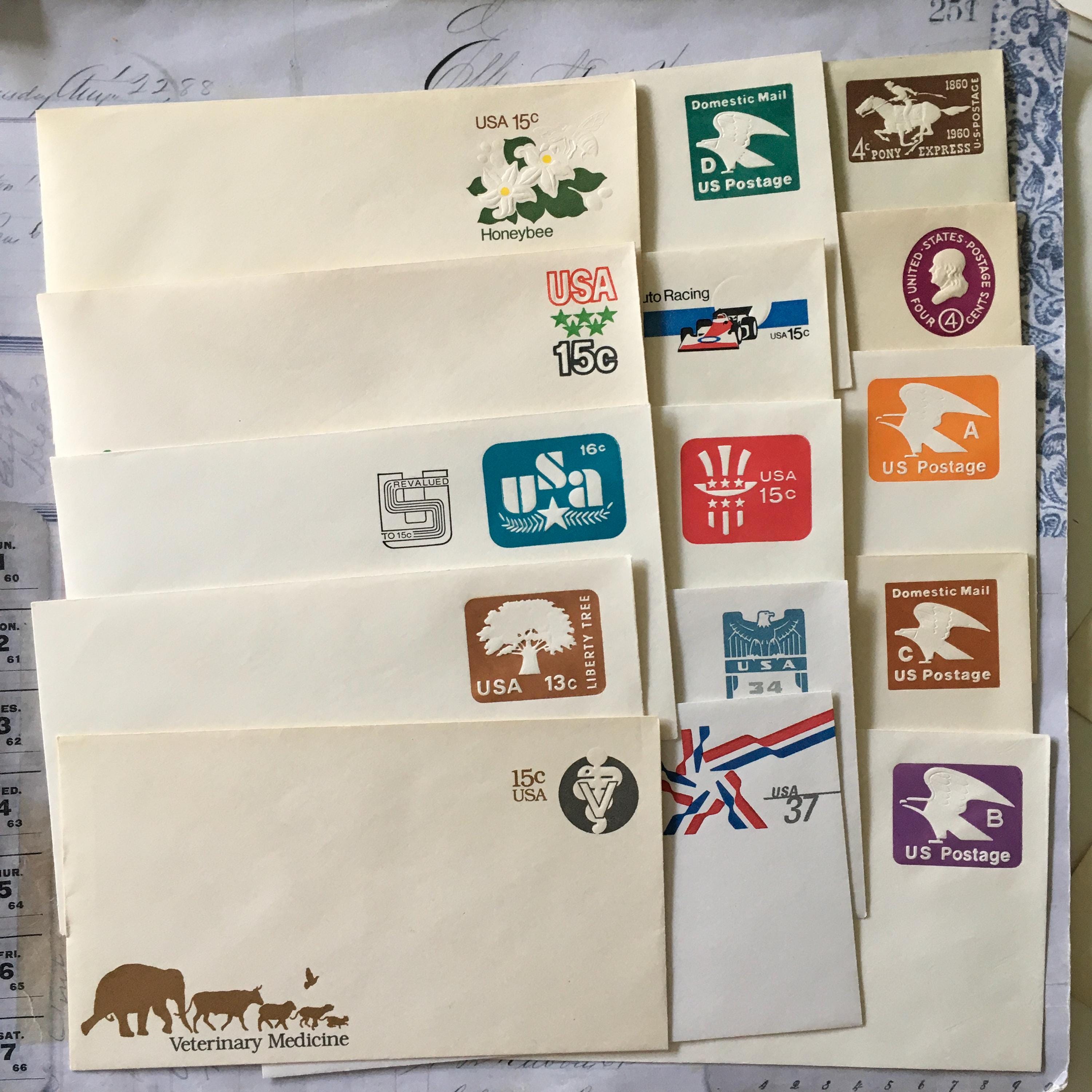 Vintage Stamped Envelopes - Etsy display picture 1