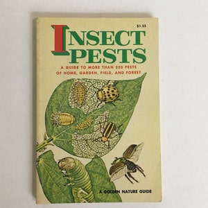 INSECTS Book / Vintage Golden NATURE Guide Insect Pests #24016 Full ...