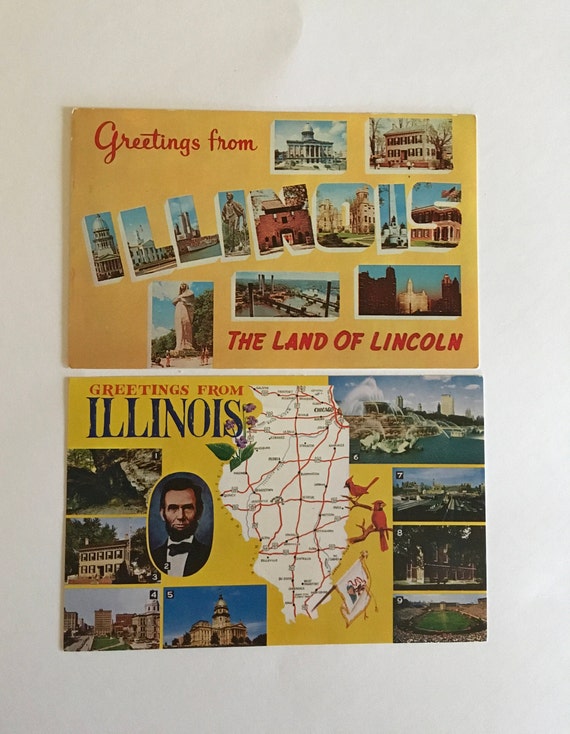 Illinois Land of Lincoln Vintage Decal Sticker Souvenir Skateboard Laptop Illinois Land of Lincoln Vintage Decal Sticker Souvenir Skateboard Laptop