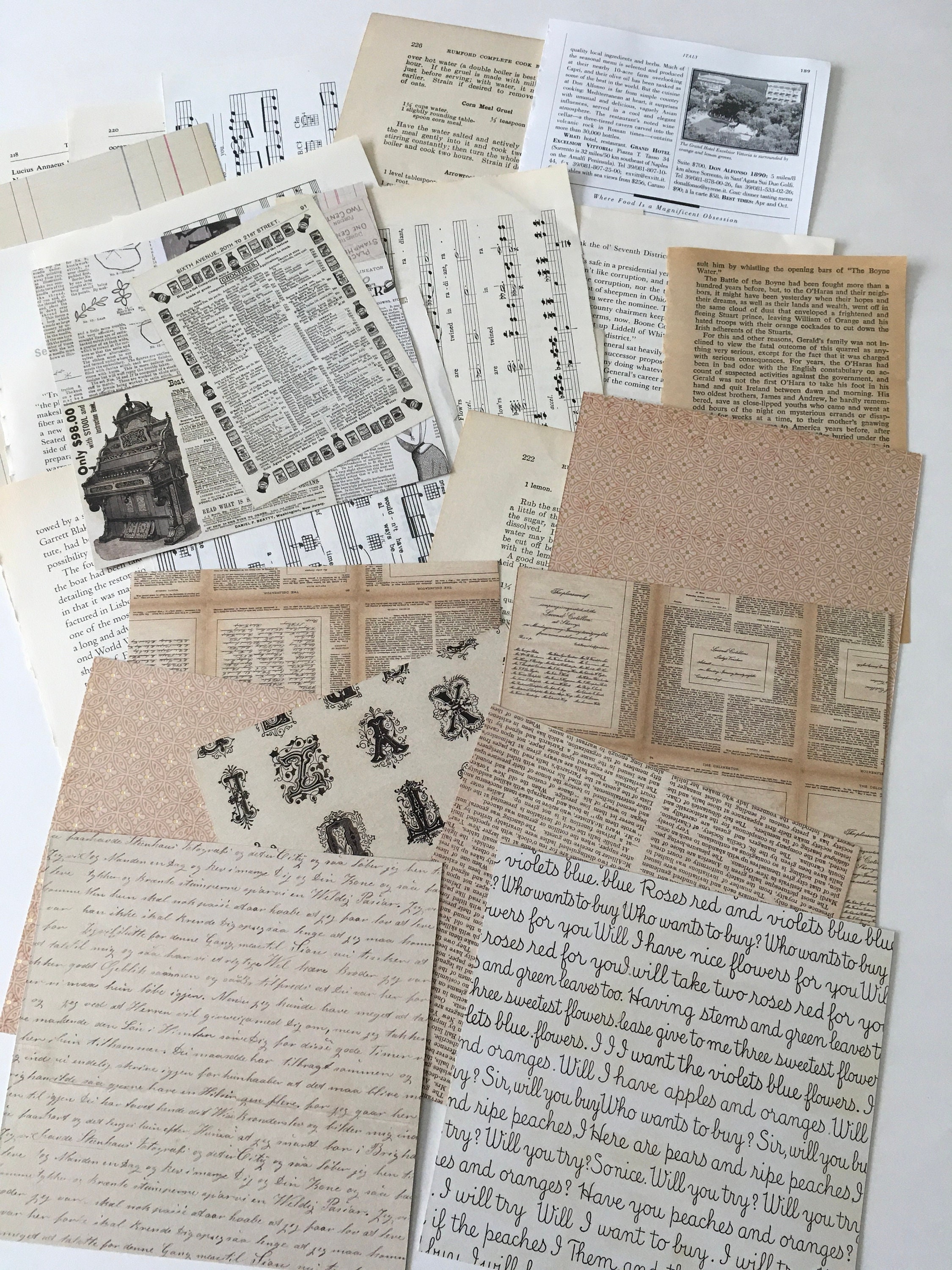 Paper, Party & Kids Craft Supplies & Tools Music Pages & Card Stock