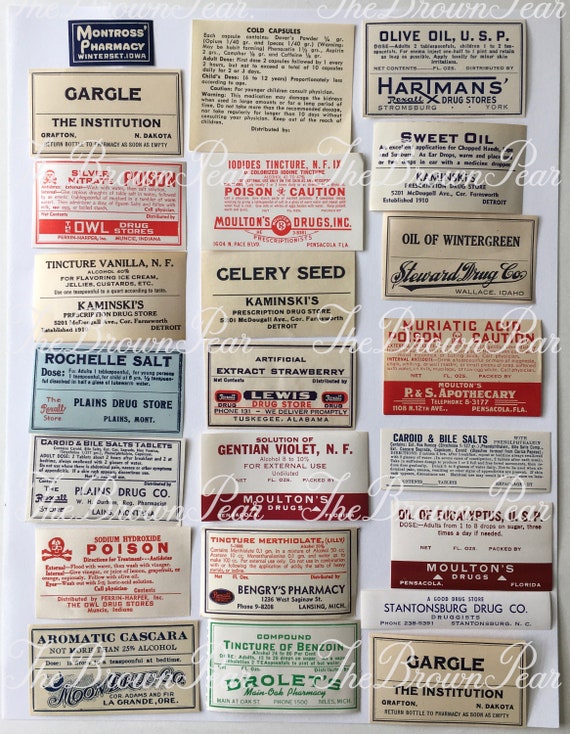  Pocket Pharmacy Labels Free Template 