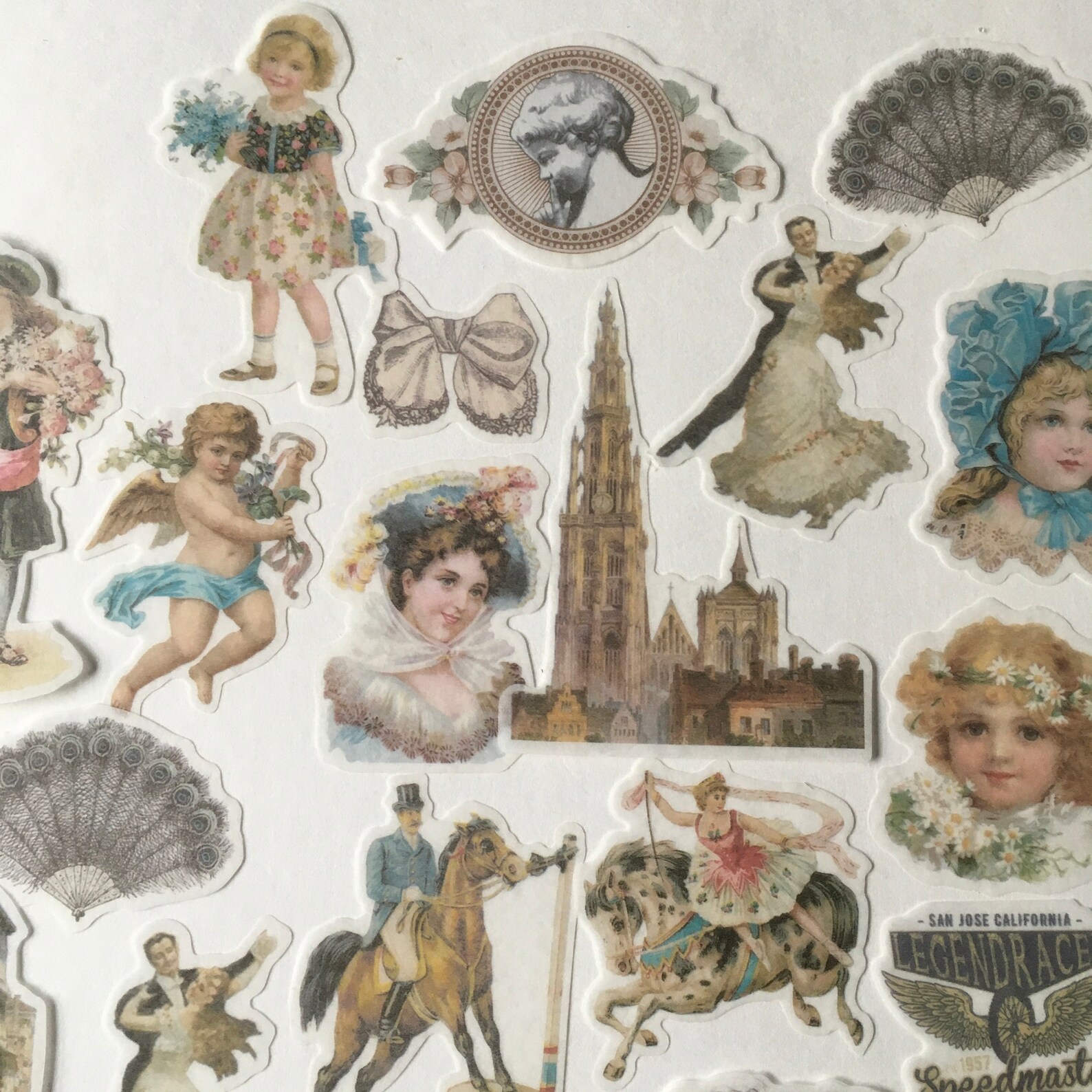Sticker Pack / 60 Pc. Vintage Style Victorian Stickers Etsy