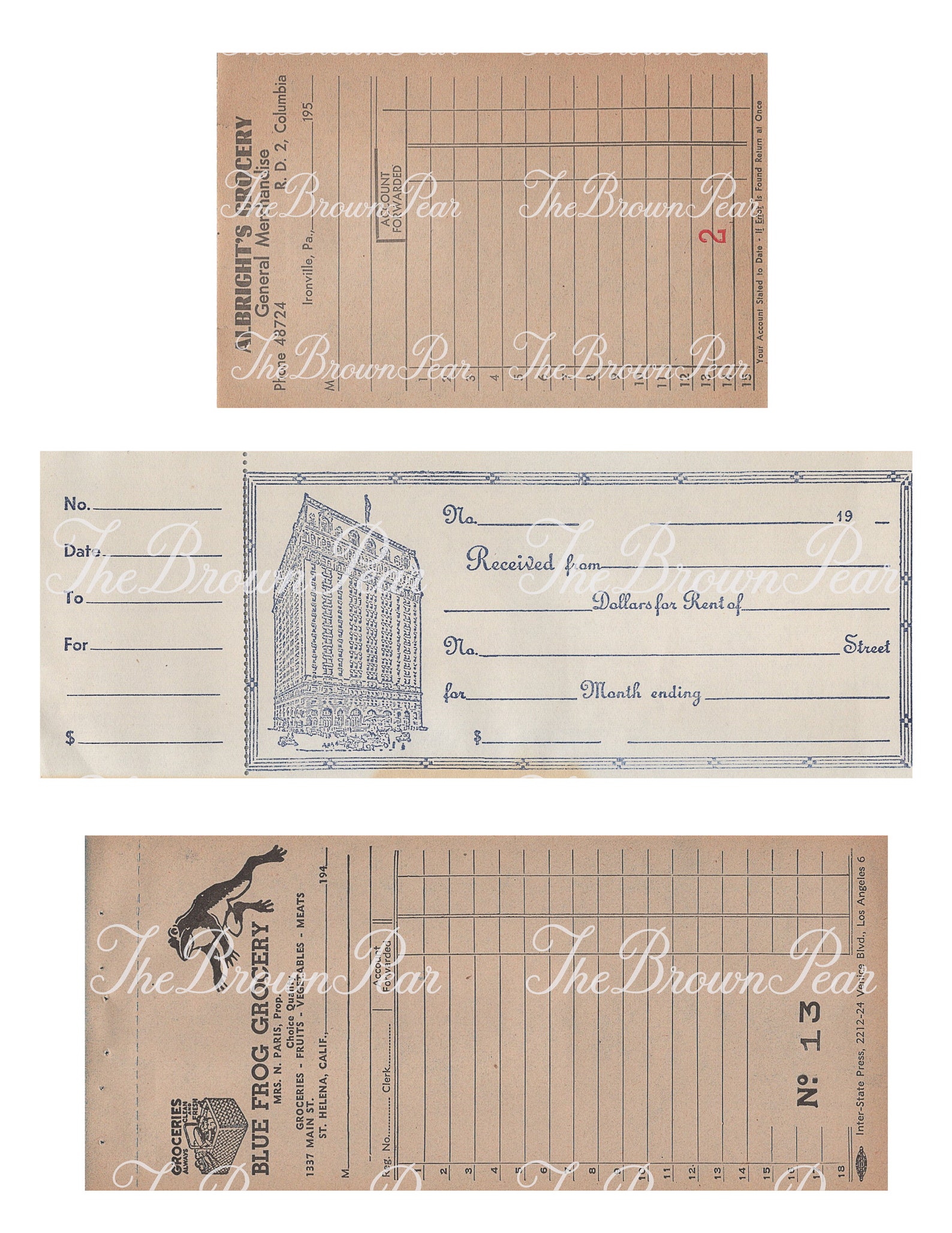Printable Receipts / INSTANT DOWNLOAD Printable Receipts - Etsy