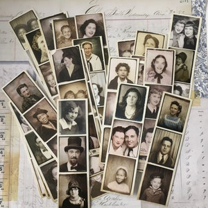 Photos Black &amp; White / 40 Tim Holtz Photobooth Photo Cards for - Etsy