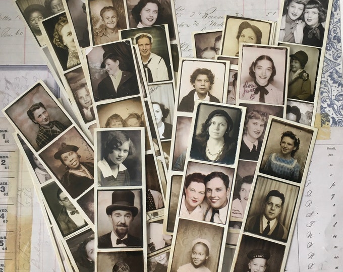 Photos Black &amp; White / 40 Tim Holtz Photobooth Photo Cards for Altered ...