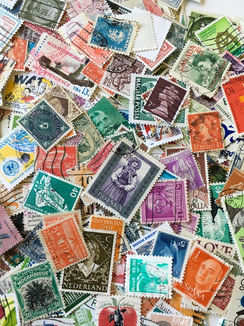 Worldwide Stamps / Foreign & US Stamps / Worldwide Postage Etsy