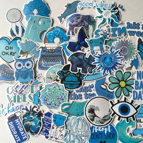 Stickers 50 Hydro Flask Stickers Vsco Girl For Laptop Etsy
