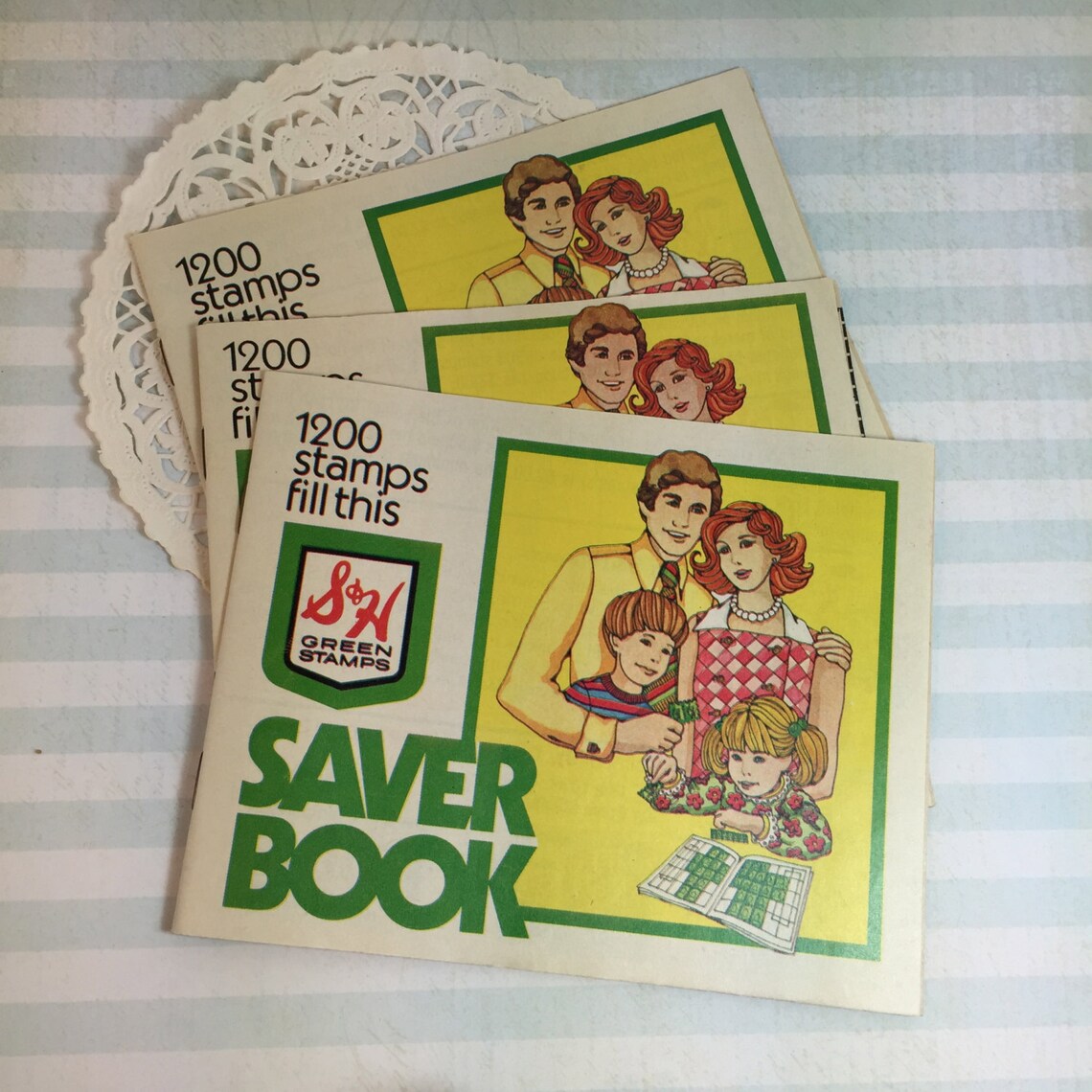 S & H Green Stamps Booklet / 1 Vintage Green Stamps Book Etsy