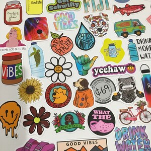 STICKERS / 50 Hydro Flask Stickers VSCO Girl for Laptop | Etsy