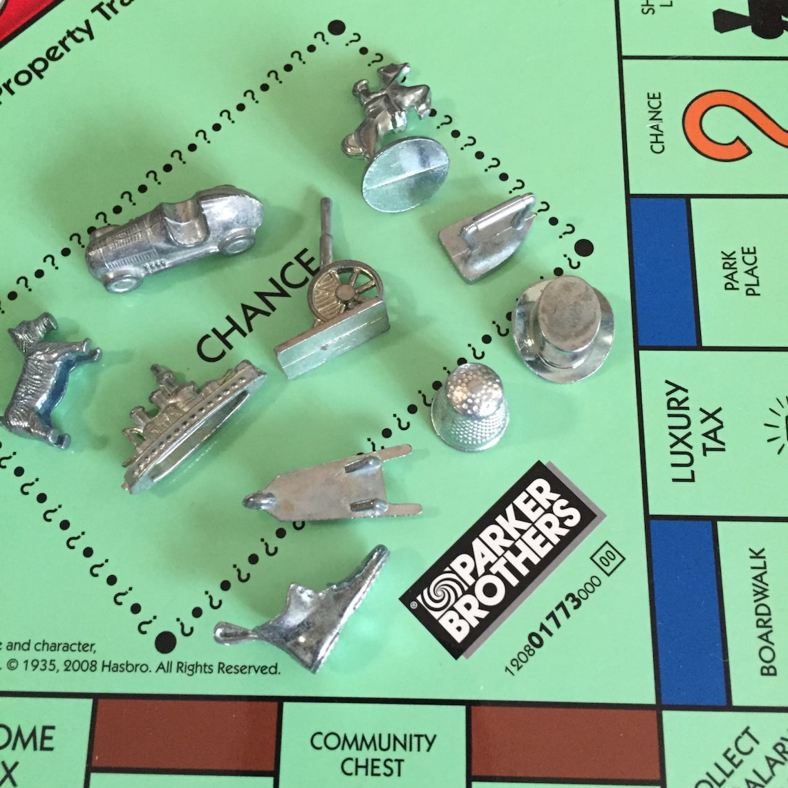 10 Monopoly Game pieces / Vintage Monopoly Game tokens for Etsy