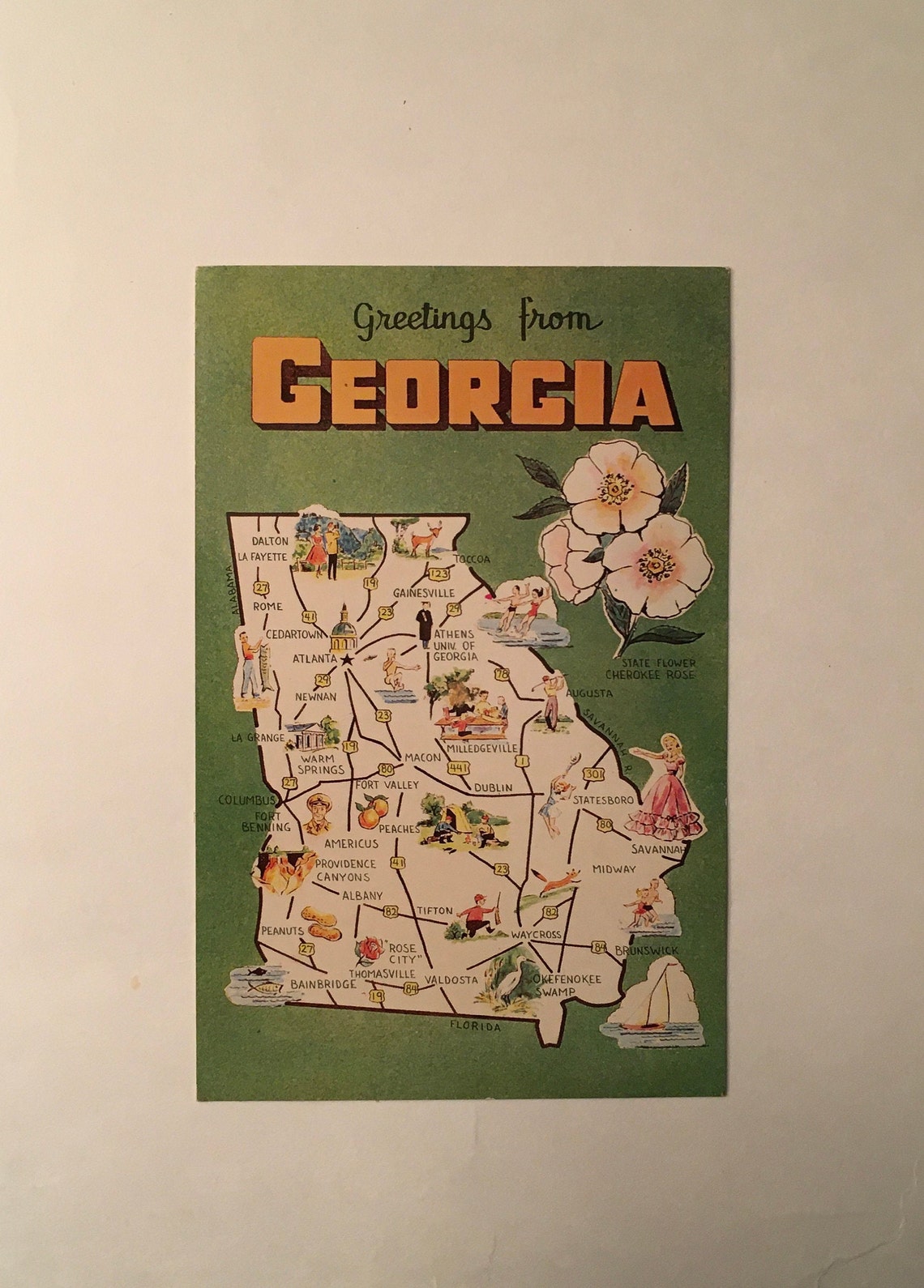 POSTCARD / Vintage Greetings from Souvenir Etsy