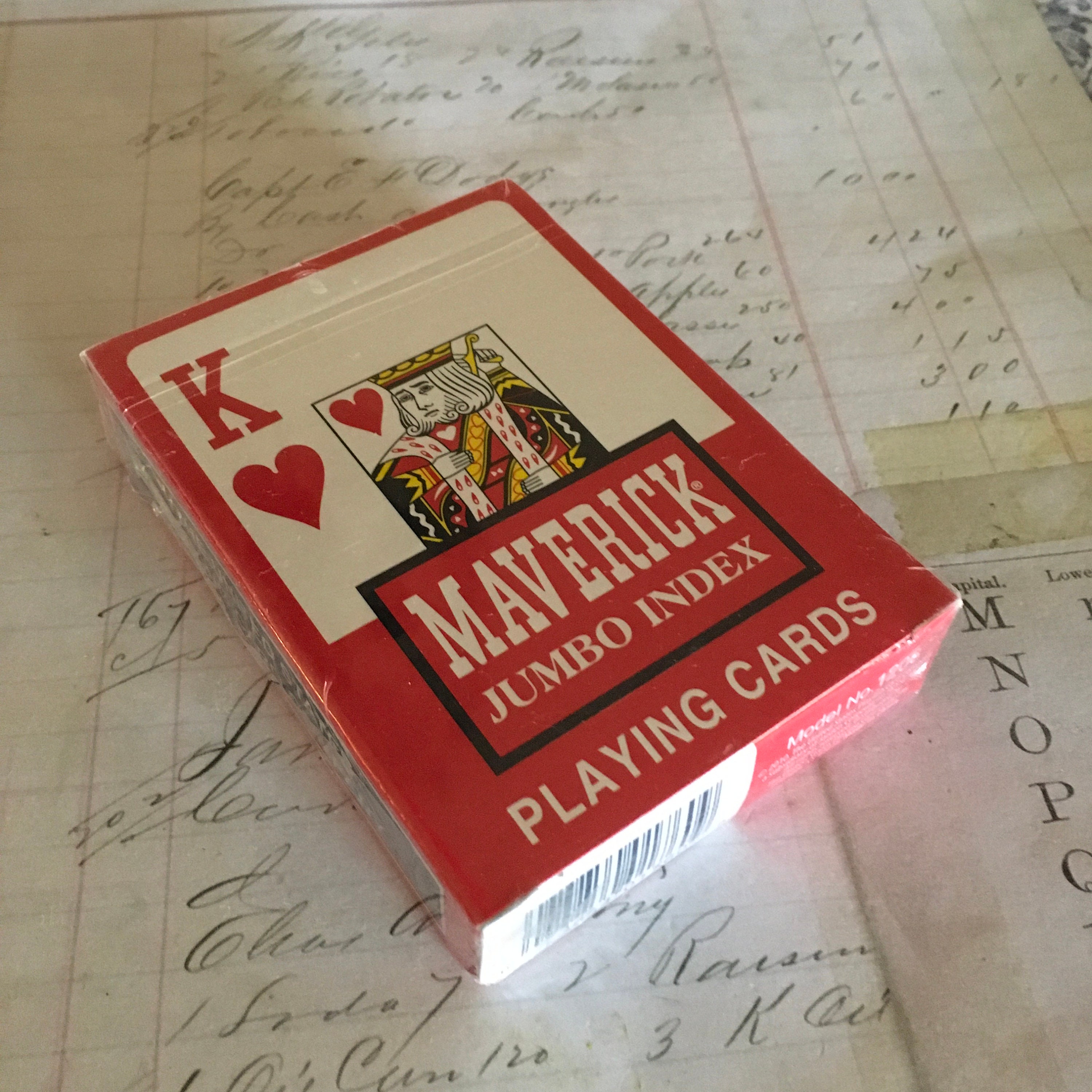 Deck Cards / MAVERICK Jumbo Index Playing Cards by The US Etsy