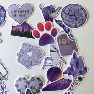 STICKERS / 50 Hydro Flask Stickers VSCO Girl Stickers Purple Great for ...