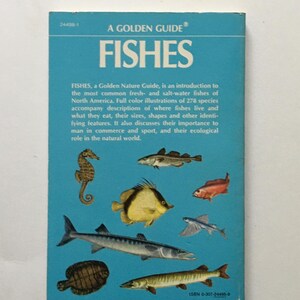 Fish Types Book FISHES Book / Vintage FISHES Golden Nature Guide 278 Species in Full ...
