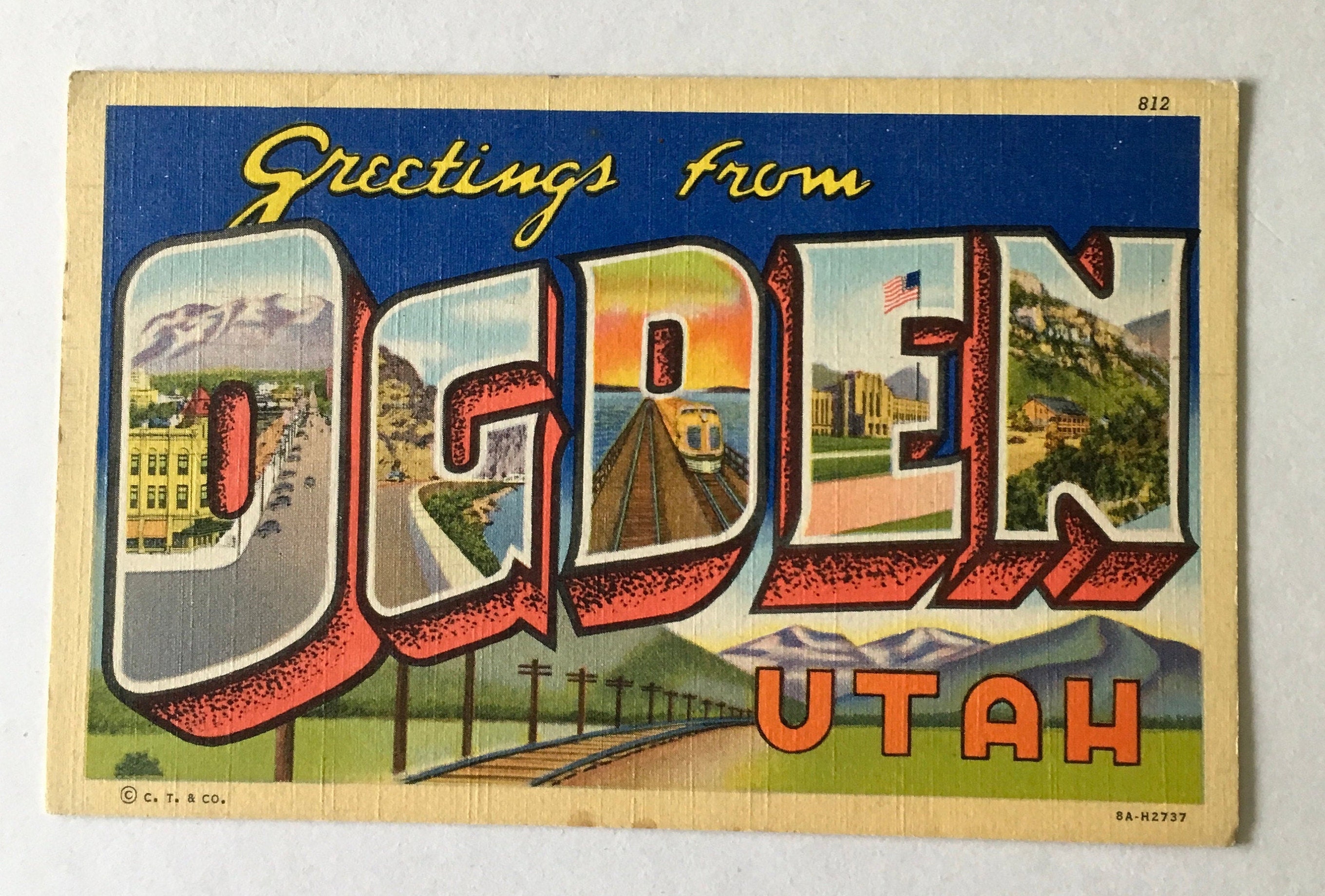 OGDEN Postal / Vintage Saludos de OGDEN Utah Postal Sin Etsy