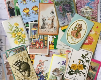 Swap Cards / 50 Vintage Playing Cards ~~ Assorted Mixed Cards Ephemera Great for Collage, Journals, Smash Books, Paper Crafts, etc.