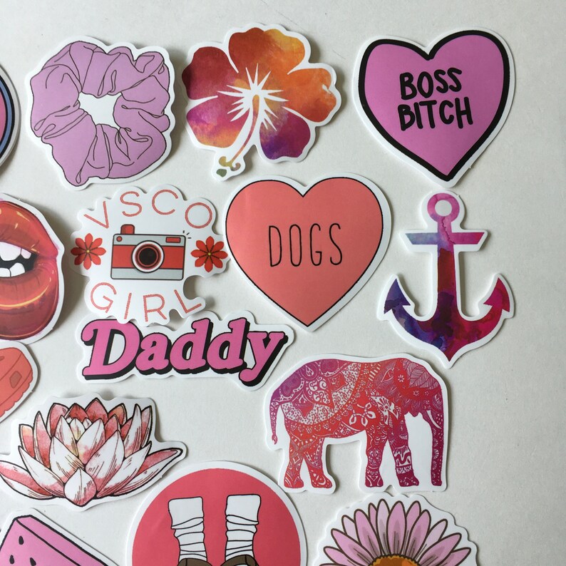 STICKERS / 50 Hydro Flask Stickers VSCO Girl for Laptop - Etsy