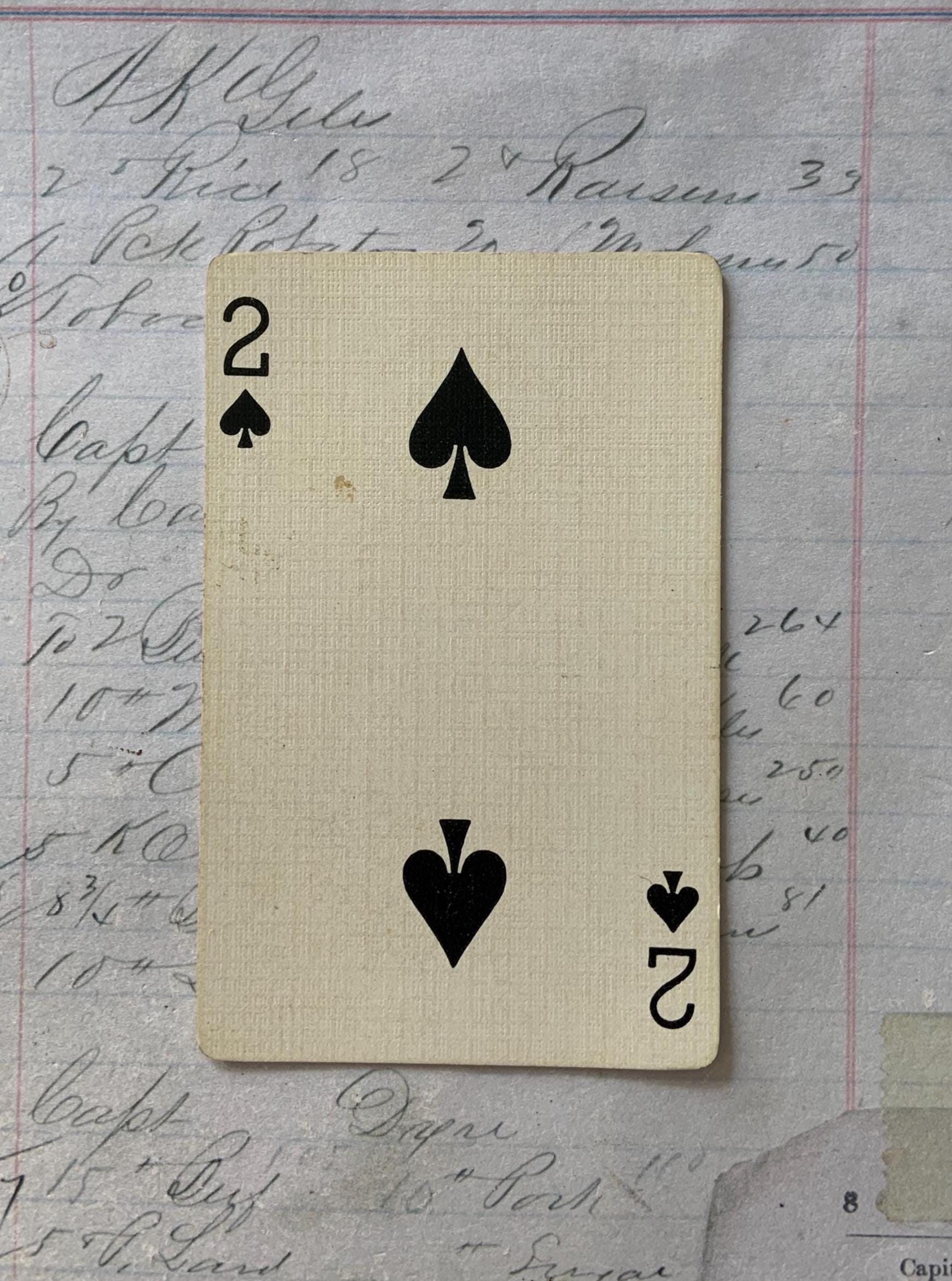 Art Deco Card / 1 Vintage Art Deco Women Playing Card the