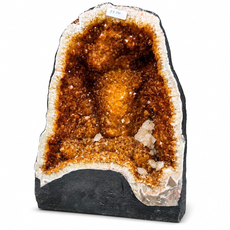 Natural Citrine Cathedral Geode, Large Crystal Cave Tower, Museum ...