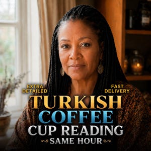 Authentic Turkish Coffee Reading, Detailed Future Prediction, Tasseography Coffee Cup Reading, Clairvoyant Psychic Reading
