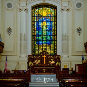 U.S. Naval Academy Chapel, Altar View, USNA Annapolis MD