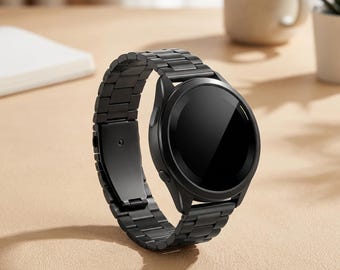 Cinturino di ricambio in metallo per orologio Garmin, bracciale in acciaio inossidabile da 22 mm, cinturino regolabile da 20 mm, maglia da 18 mm, compatibile con Forerunner 965, Venu e Vivoactive Business.