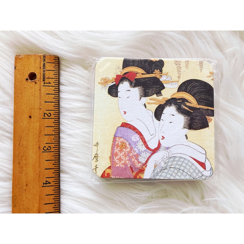 Vintage UKIYOE Coaster Sets Vintage Japanese Coasters Fine Etsy