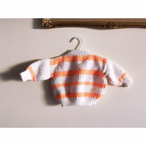 Vintage Knit Baby Sweater, Baby Cardigan, Vintage… - image 2