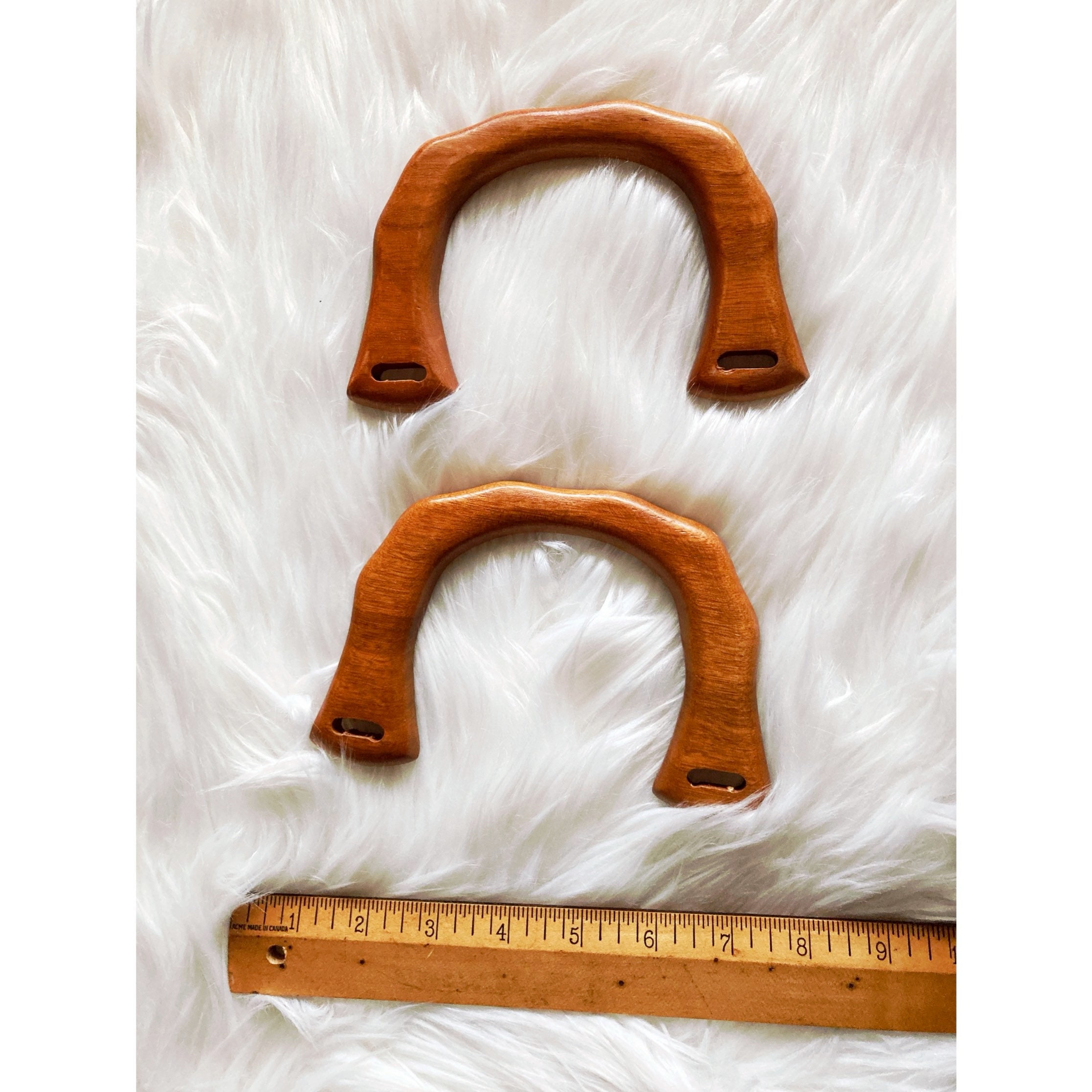 Vintage Purse Handles, Vintage Handbag Handles, Wooden Purse Handles