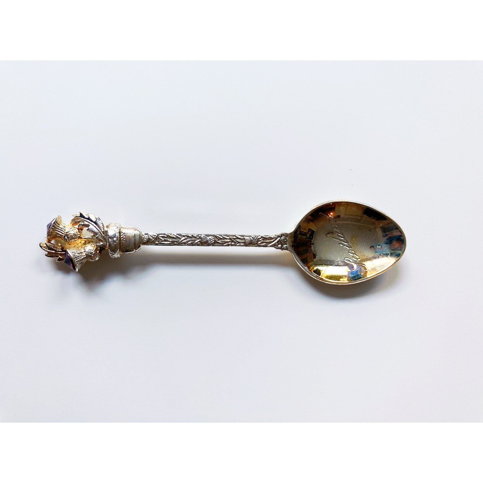Vintage Scotland Spoon Scottish Thistle Spoon vintage Etsy