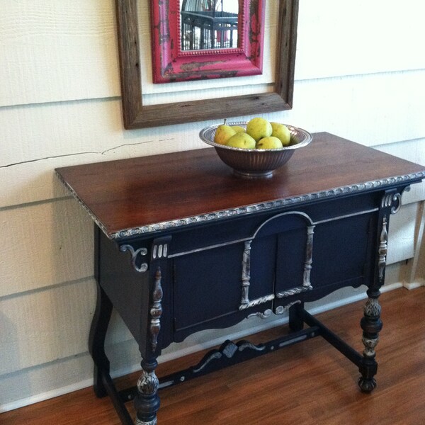 Buffet or Server  - Navy, Distressed Furniture, Stained, Painted Furniture, Dresser