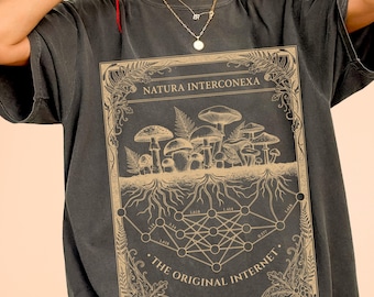 Mycelium Network Shirt Wood Wide Web Tee Programmer Gift Computer Science Mushroom Tech Top